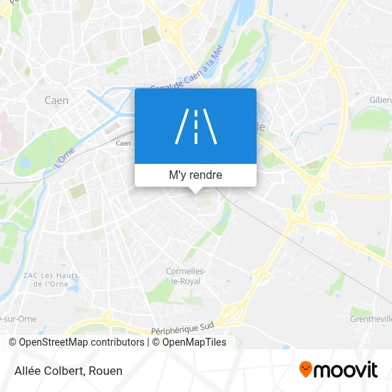 Allée Colbert plan