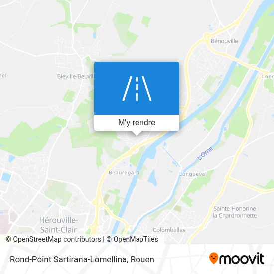 Rond-Point Sartirana-Lomellina plan