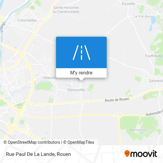 Rue Paul De La Lande plan