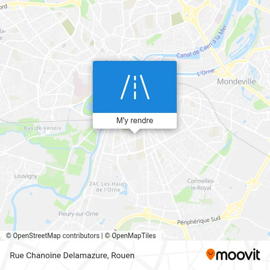 Rue Chanoine Delamazure plan