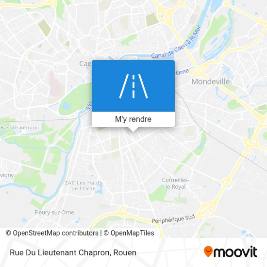 Rue Du Lieutenant Chapron plan