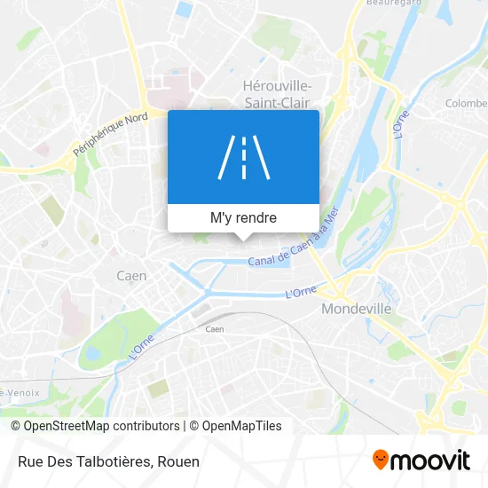 Rue Des Talbotières plan