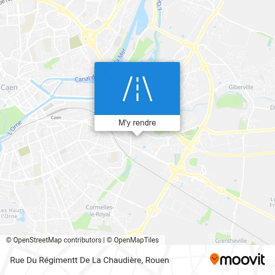 Rue Du Régimentt De La Chaudière plan