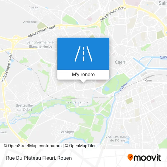 Rue Du Plateau Fleuri plan