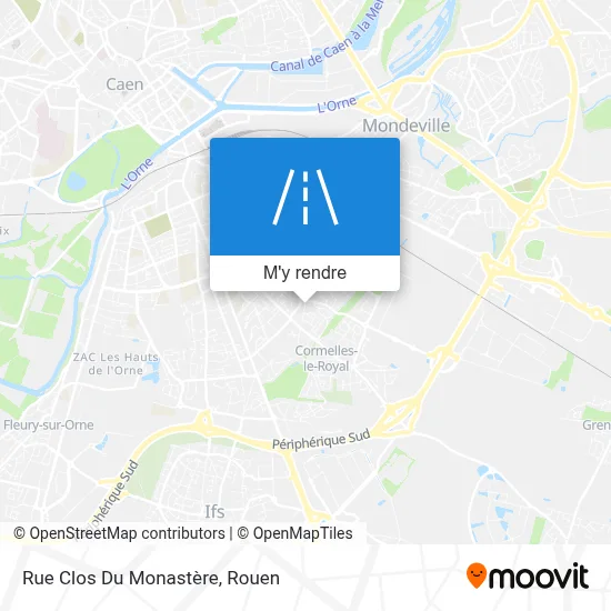 Rue Clos Du Monastère plan