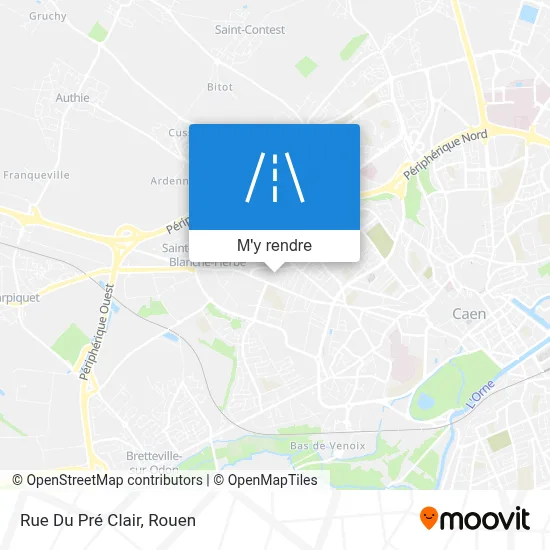 Rue Du Pré Clair plan