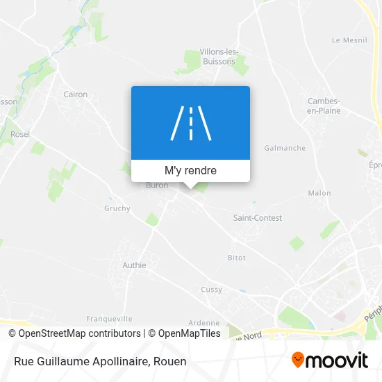 Rue Guillaume Apollinaire plan