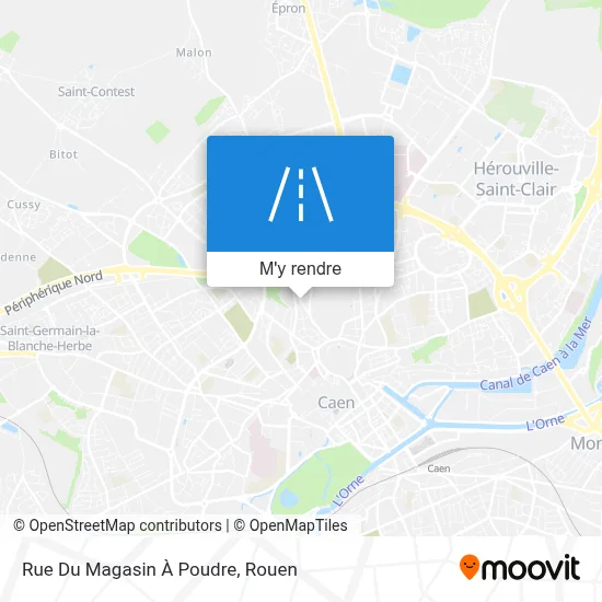 Rue Du Magasin À Poudre plan