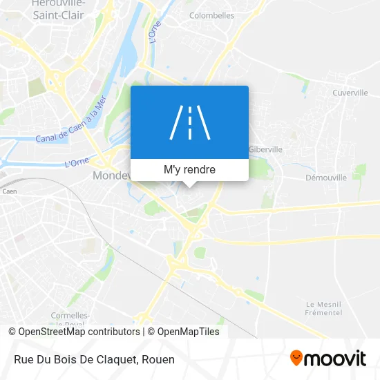 Rue Du Bois De Claquet plan