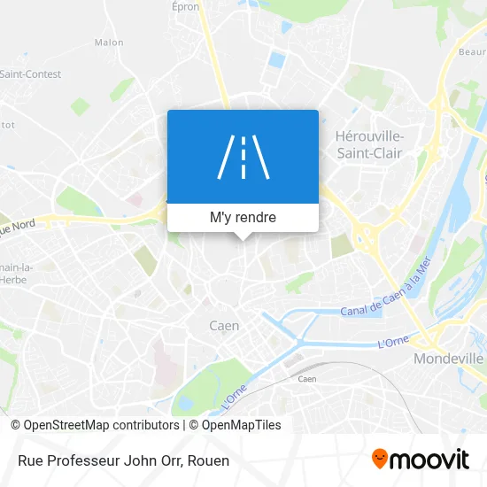 Rue Professeur John Orr plan