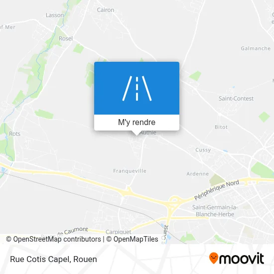 Rue Cotis Capel plan