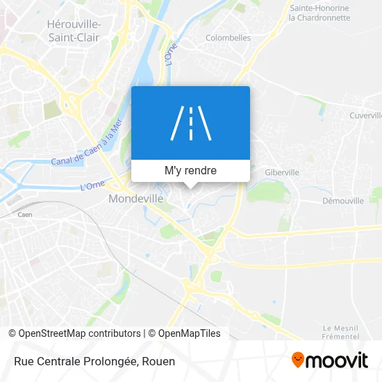 Rue Centrale Prolongée plan
