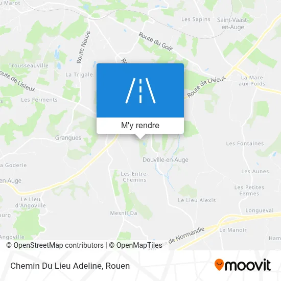 Chemin Du Lieu Adeline plan