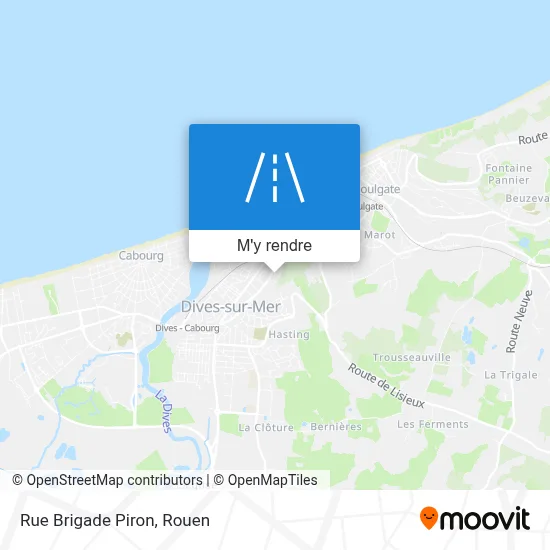 Rue Brigade Piron plan