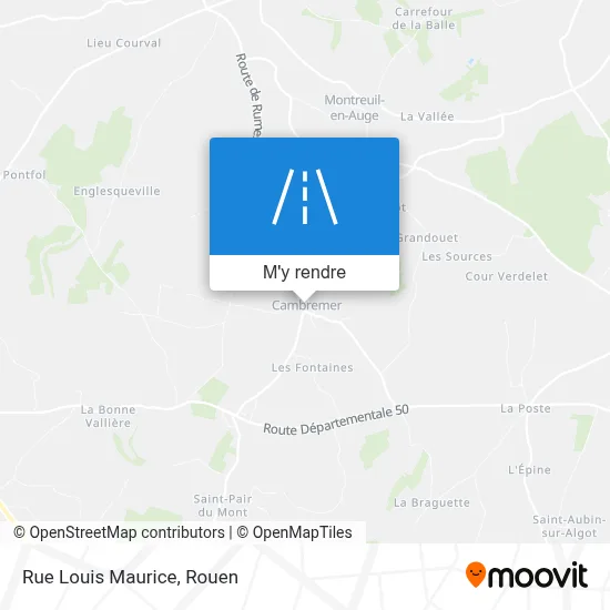 Rue Louis Maurice plan