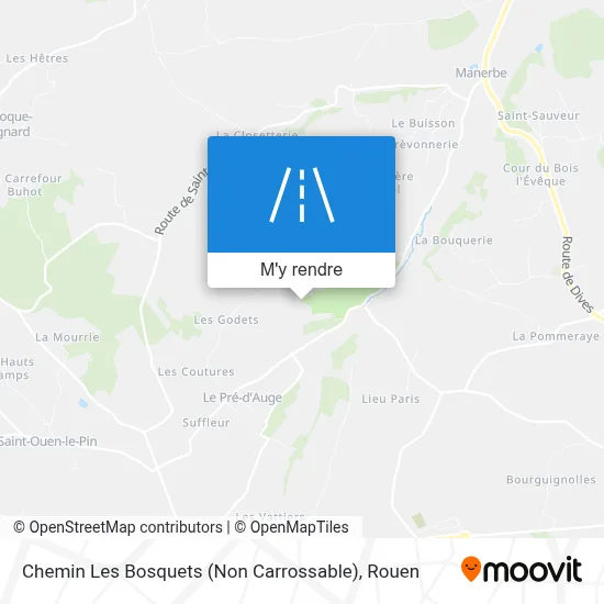 Chemin Les Bosquets (Non Carrossable) plan