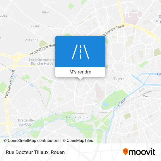 Rue Docteur Tillaux plan