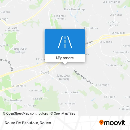 Route De Beaufour plan