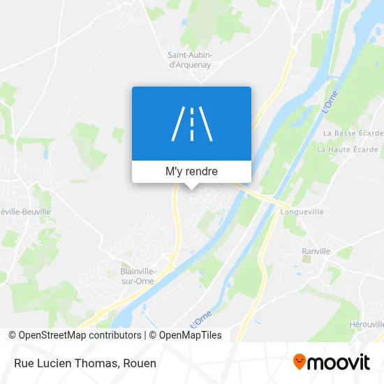 Rue Lucien Thomas plan