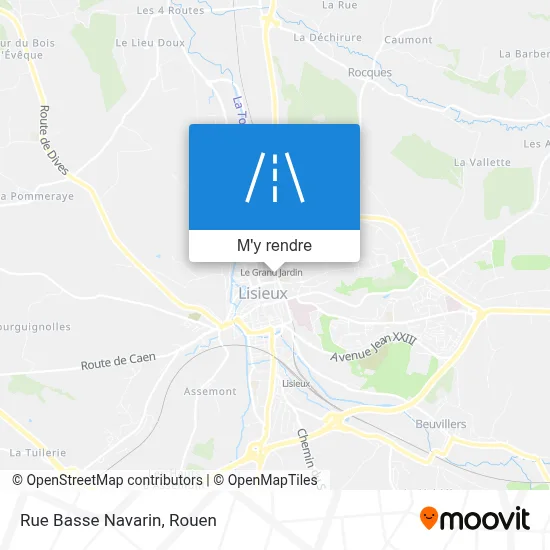 Rue Basse Navarin plan