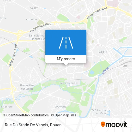Rue Du Stade De Venoix plan