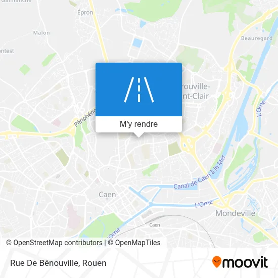 Rue De Bénouville plan