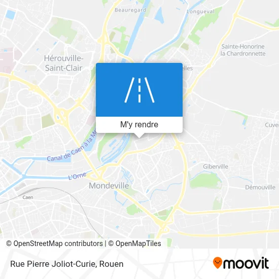 Rue Pierre Joliot-Curie plan