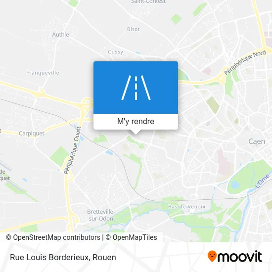 Rue Louis Borderieux plan