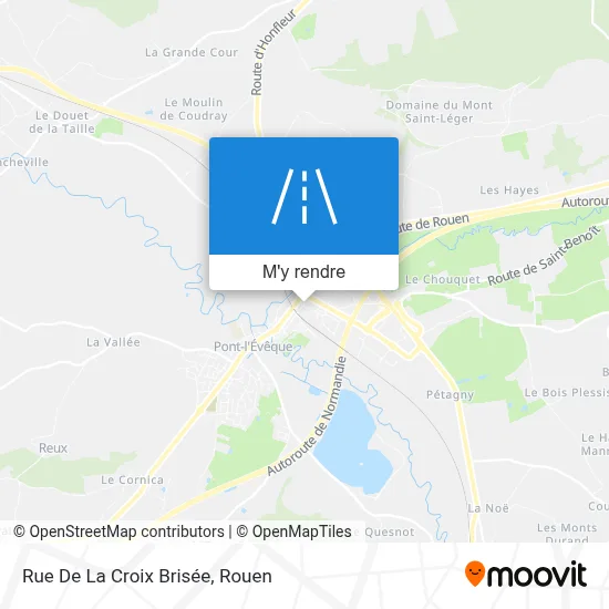 Rue De La Croix Brisée plan