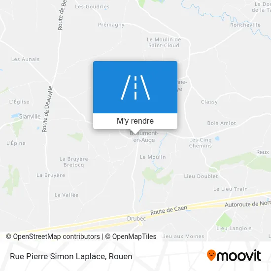 Rue Pierre Simon Laplace plan
