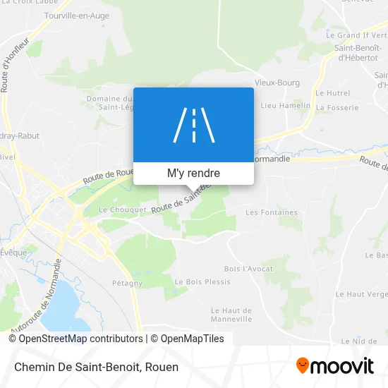 Chemin De Saint-Benoit plan