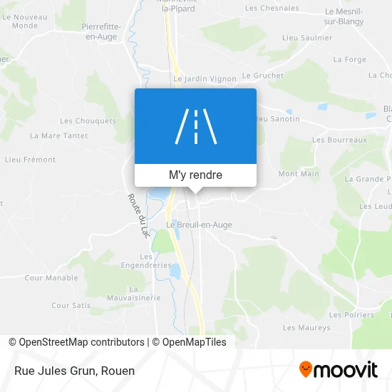 Rue Jules Grun plan