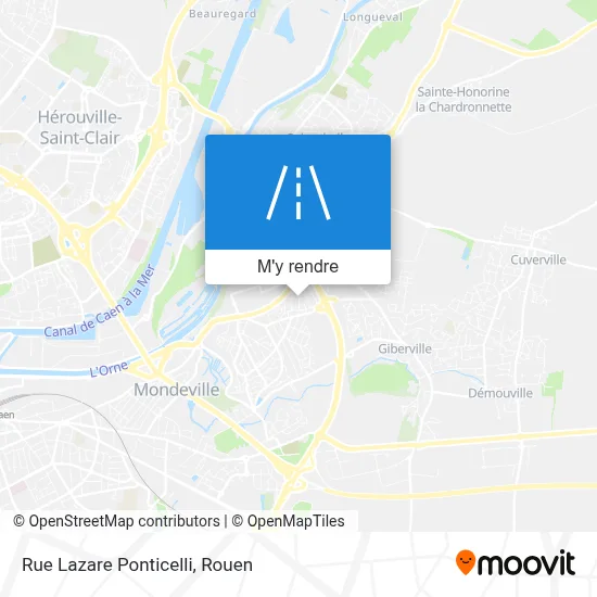 Rue Lazare Ponticelli plan
