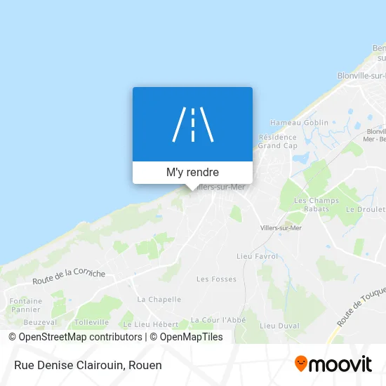 Rue Denise Clairouin plan