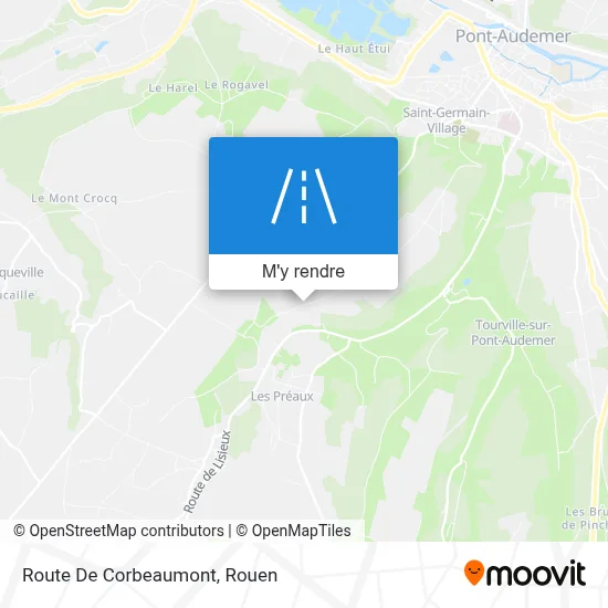 Route De Corbeaumont plan