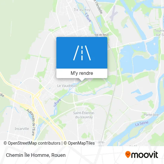 Chemin Île Homme plan
