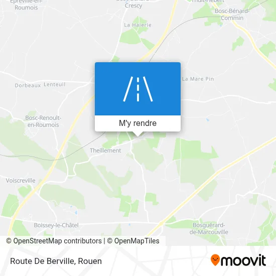 Route De Berville plan