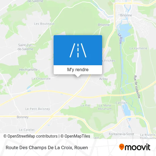 Route Des Champs De La Croix plan