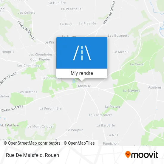 Rue De Malsfeld plan