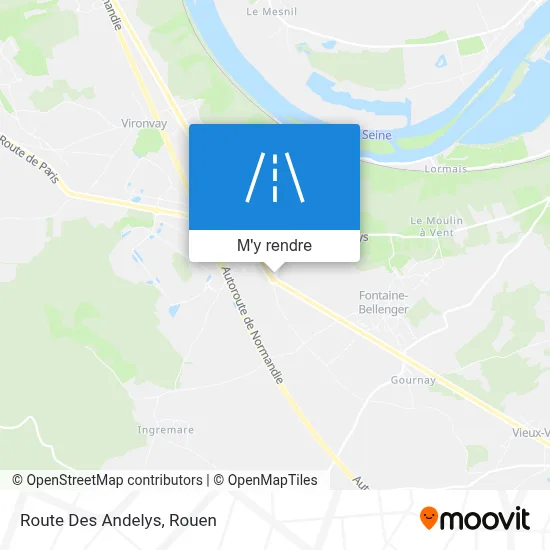 Route Des Andelys plan