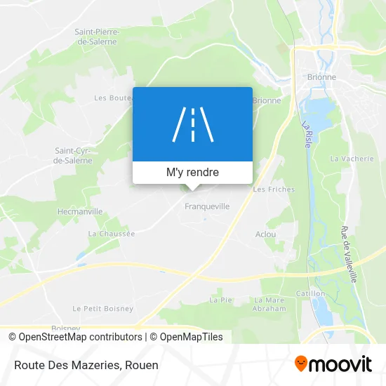 Route Des Mazeries plan