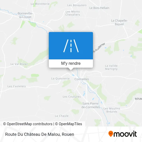 Route Du Château De Malou plan