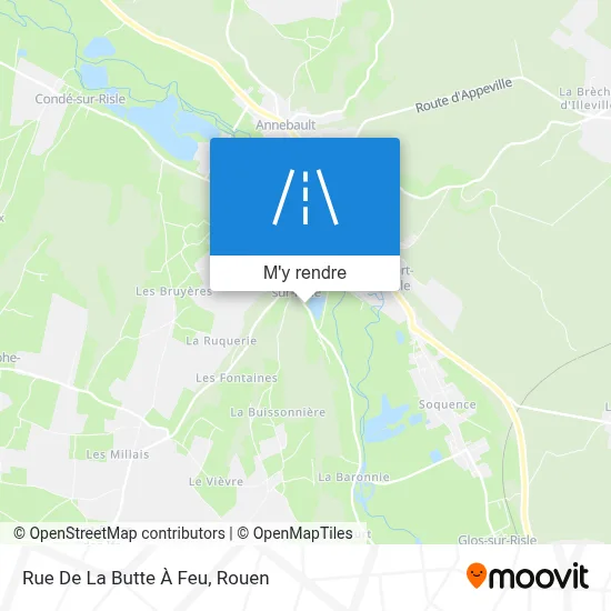 Rue De La Butte À Feu plan