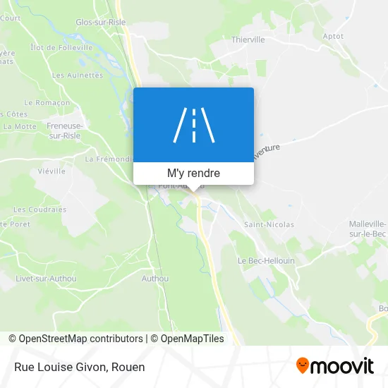 Rue Louise Givon plan