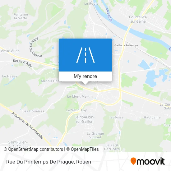 Rue Du Printemps De Prague plan