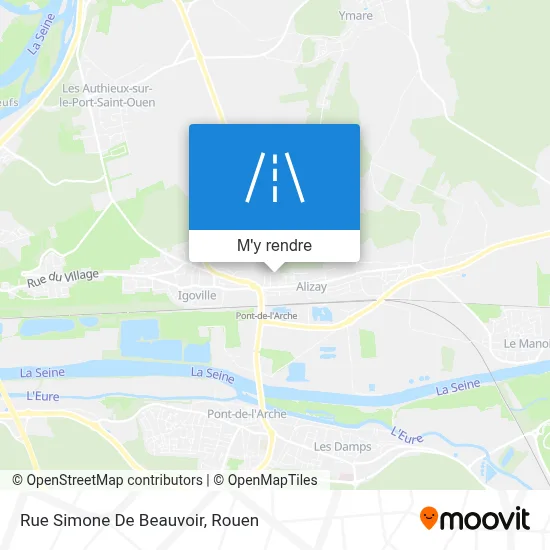 Rue Simone De Beauvoir plan