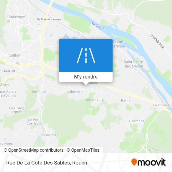Rue De La Côte Des Sables plan