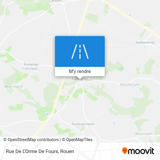 Rue De L'Orme De Fours plan