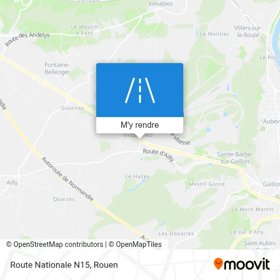 Route Nationale N15 plan