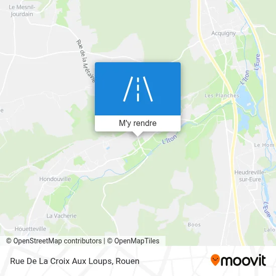 Rue De La Croix Aux Loups plan